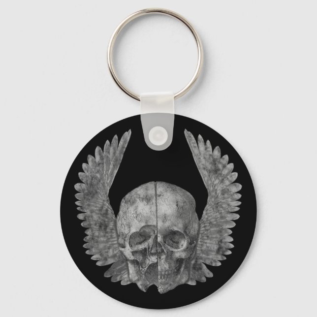 Winged Skull Key Ring (Front)