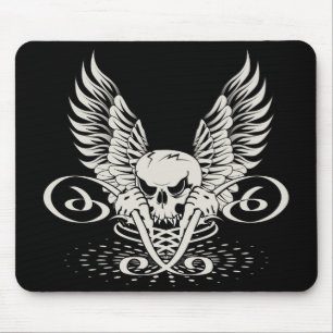 Winged Skull Mouse Pad