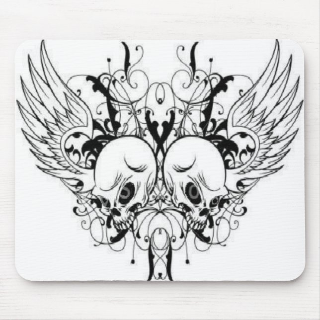 Winged Skulls Mousepad (Front)