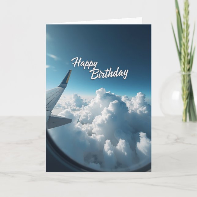 Winged Sky Birthday Card (Front)