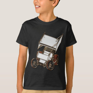 Winged Sprint Car White Coloured T-Shirt