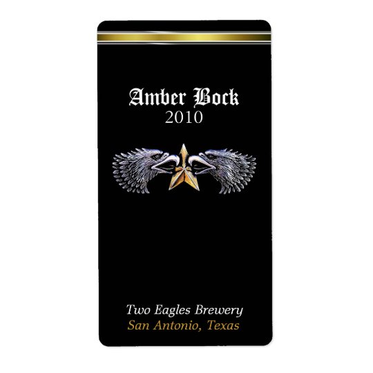 Winged Star Home Made Beer Labels