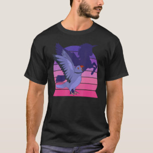 Winged Unicorn I Screaming Violet Indian Ringneck  T-Shirt