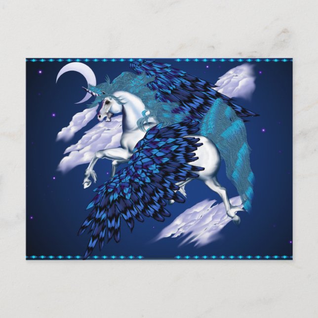Winged Unicorn-Post Card (Front)