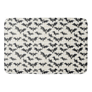 Winged Whispers – Bats in Flight Bath Mat