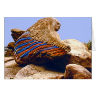 Winged Woman/Reclining Man 1/Folded Card