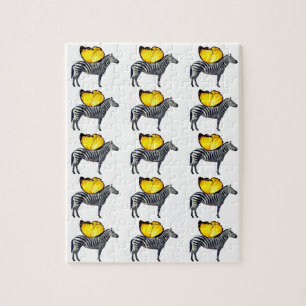 Winged Zebras Jigsaw Puzzle 8" x 10" (110 pieces)