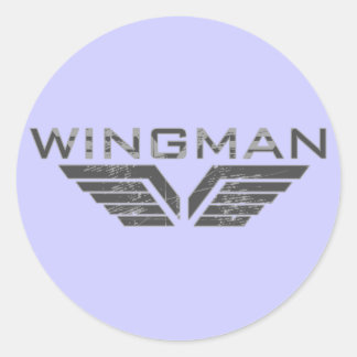 Wingman Classic Round Sticker