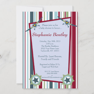 Wings 5x7 Aeroplane Aviation Invitation