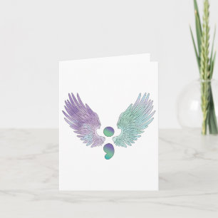 Wings And Semicolon Suicide Prevention Awareness T Card