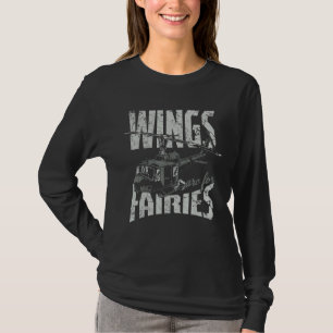 Wings Are For Fairies Helicopter Aircraft Aeroplan T-Shirt