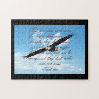 Wings as Eagles, Isaiah 40:31 Christian Bible Jigsaw Puzzle
