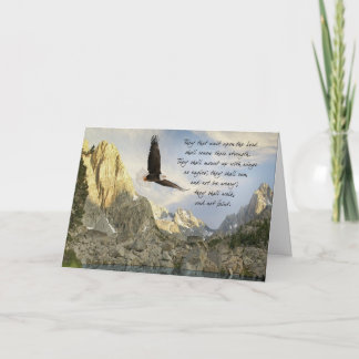 Wings As Eagles Isaiah 4o:31 Card