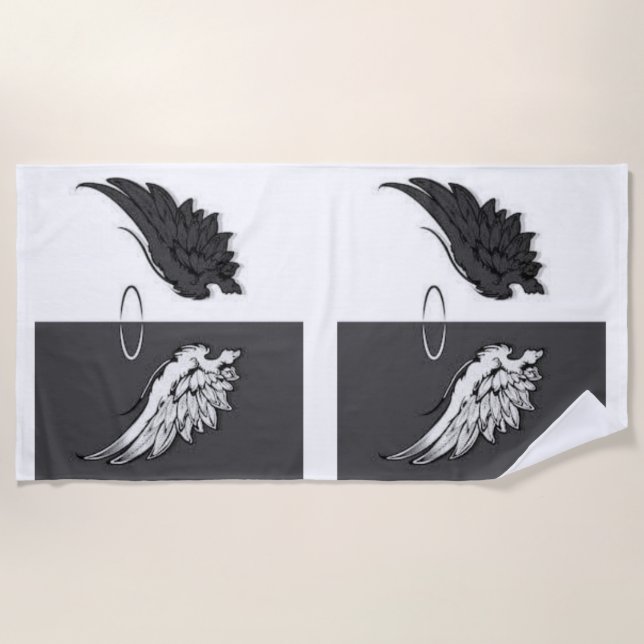 Wings  beach towel (Front)