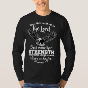Wings Like Eagles Isaiah 4031 Christian Bible Vers T-Shirt