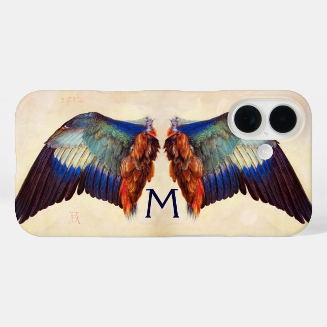 WINGS OF AN EUROPEAN ROLLER MONOGRAM Case-Mate iPhone CASE (Back (Horizontal))
