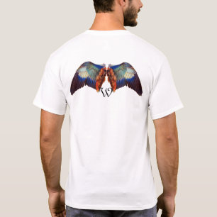 WINGS OF AN EUROPEAN ROLLER MONOGRAM T-Shirt