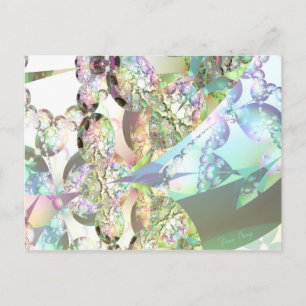 Wings of Angels – Celestite & Amethyst Crystals Postcard
