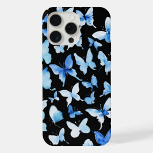Wings of Blue: Graceful Butterfly Design" iPhone 15 Pro Max Case