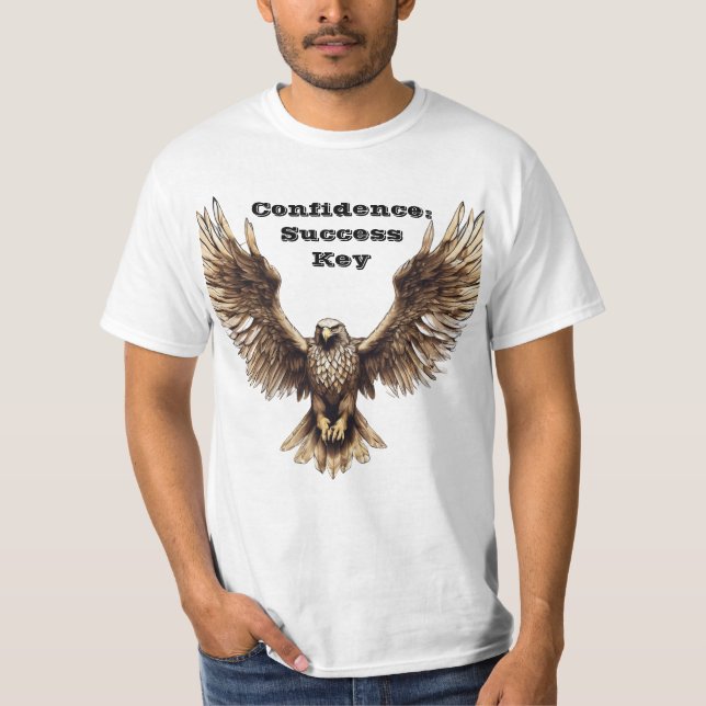 "Wings of Confidence: Soaring Success" T-Shirt (Front)