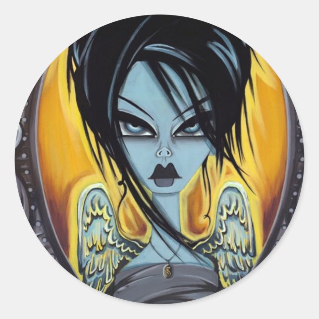 Wings of Desire Classic Round Sticker (Front)