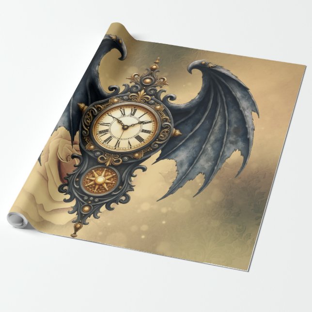 Wings of Eternity – The Timeless Guardian.  Wrapping Paper (Unrolled)