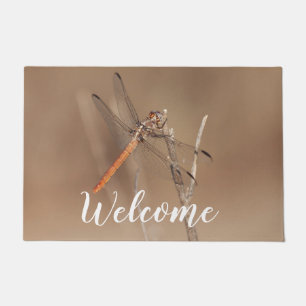 Wings of Gold Dragonfly Doormat