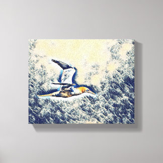 Wings of Harmony: Birds in the Open Sky Canvas Print
