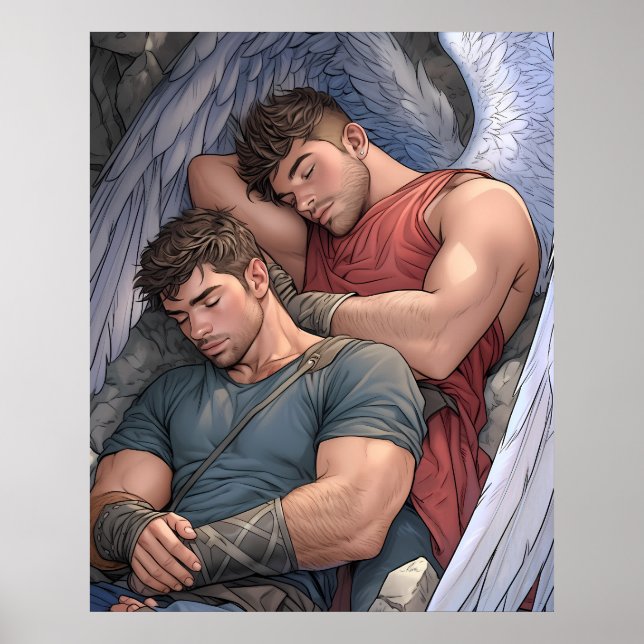 Wings of Harmony - Masculine Male Fairy Poster (Front)