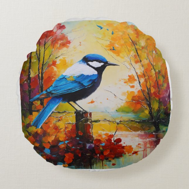 Wings of Joy Round Cushion (Front)