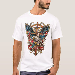 Wings of Liberty Where Faith and Freedom Soar T-Shirt