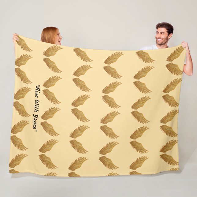 "Wings of Light" Fleece Blanket (In Situ)