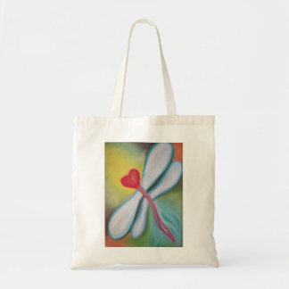 Wings of Love Dragonfly tote Bag