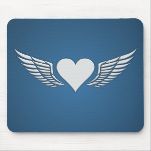 Wings of Love mousepad, customise Mouse Pad