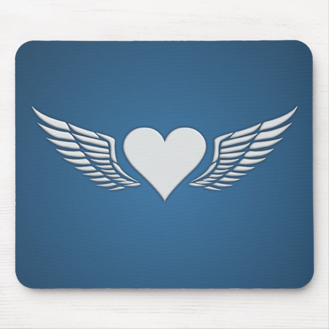 Wings of Love mousepad, customise Mouse Pad (Front)