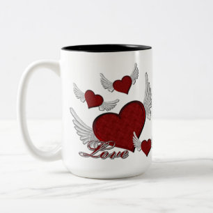 Wings Of Love Red Logo Coffee Mug
