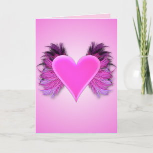 Wings Of Love Valentines Day Card