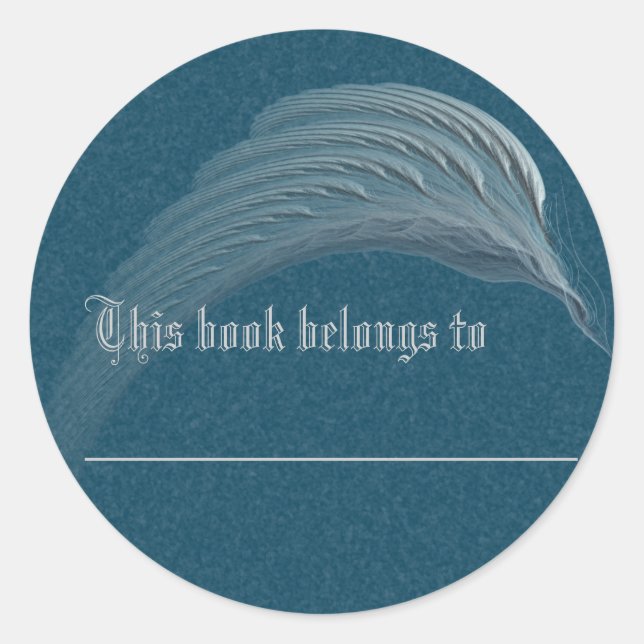 Wings of Peace Abstract Art Classic Round Sticker (Front)