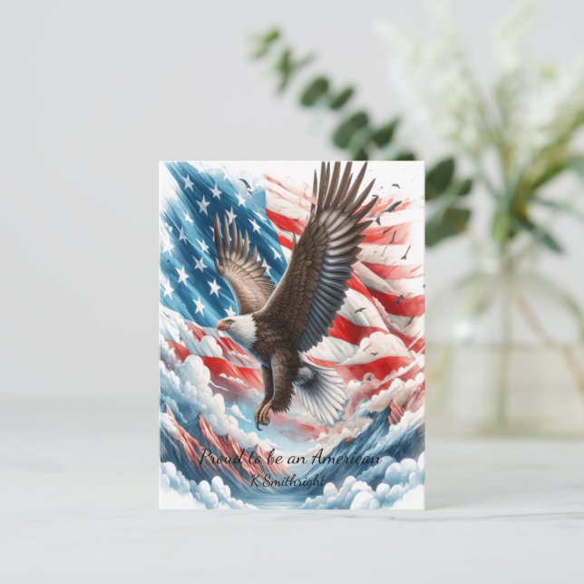 Wings of the Brave Holiday Postcard (Standing Front)