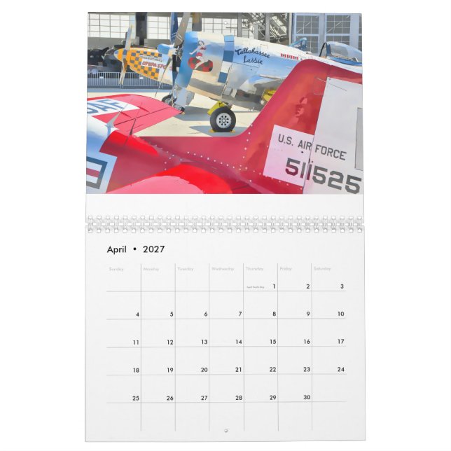 Wings of Valour: WWII Aircraft Calendar (Apr 2027)