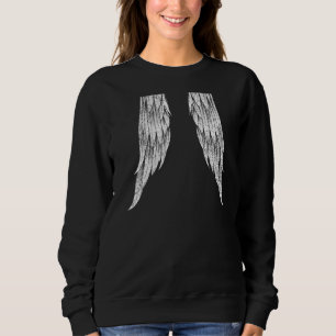 Wings On The Back Side Angel Wings Back Print 4 Sweatshirt