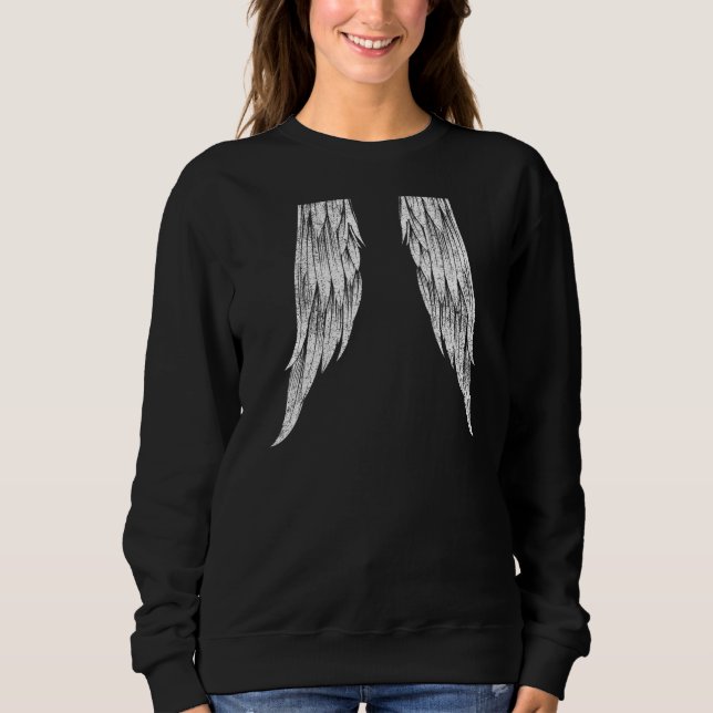 Wings On The Back Side Angel Wings Back Print  4 Sweatshirt (Front)
