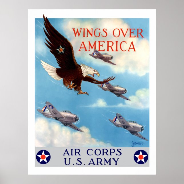 Wings Over America -- Air Corps Poster (Front)