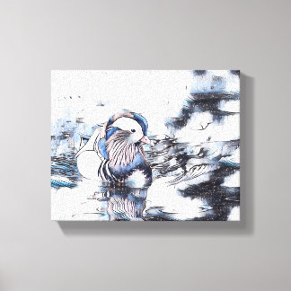 Wings Over the Dock: A Peaceful Escape" Canvas Print