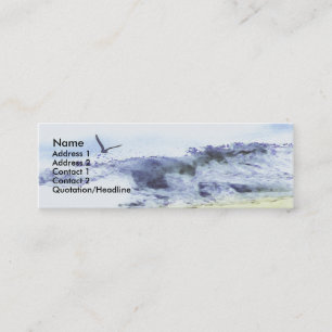 Wings over water Watercolour Mini Business Card