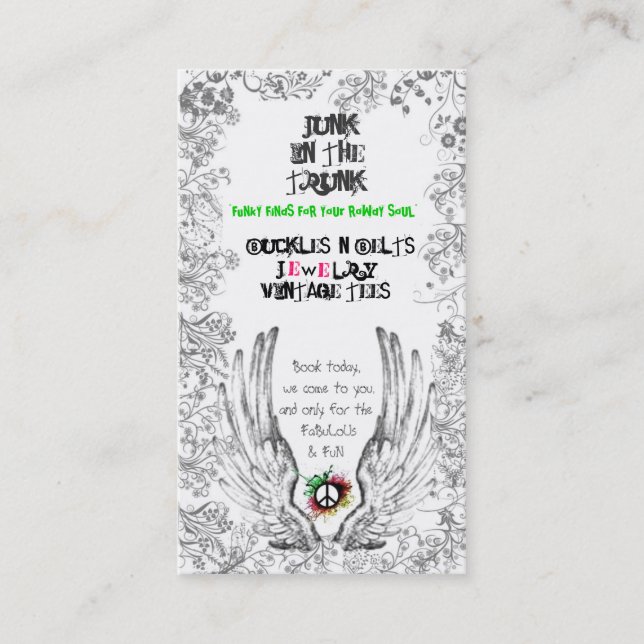 Wings & Peace Business Card (Front)