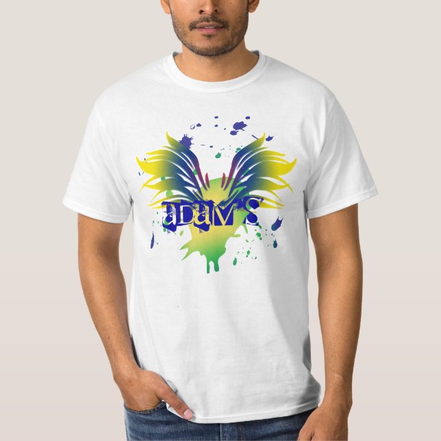 Wings Splatter Bar Mitzvah T-Shirt (Front)