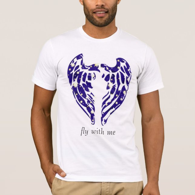 wings_stars2, fly with me T-Shirt (Front)