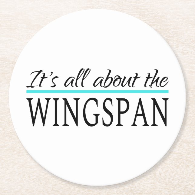 Wingspan Round Paper Coaster (Front)