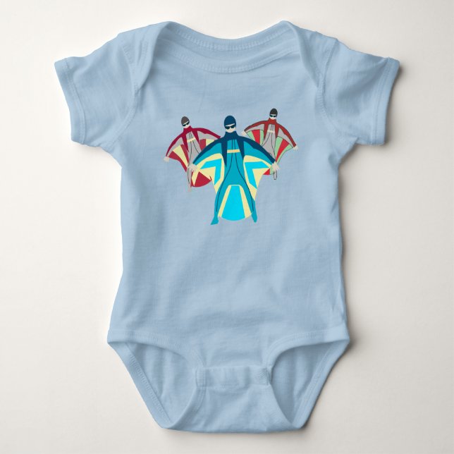 Wingsuit Skydiving Baby Bodysuit (Front)